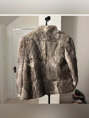 Vintage Real Rabbit Fur Coat